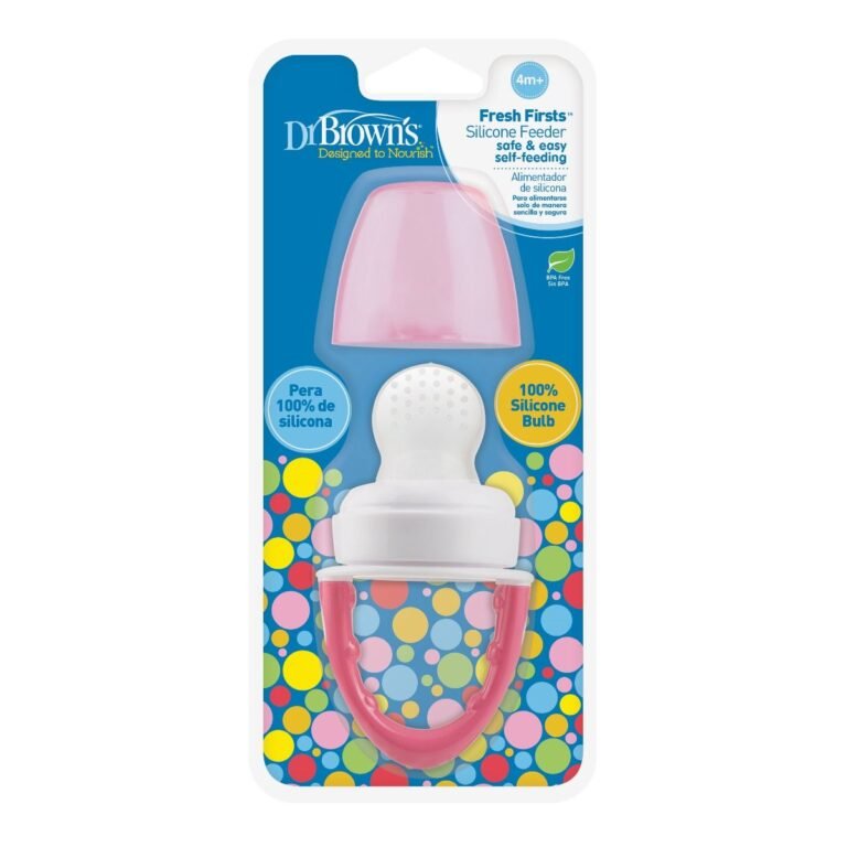 Dr. Browns - Fresh Firsts Silicone Feeder - Pink, 1-Pack
