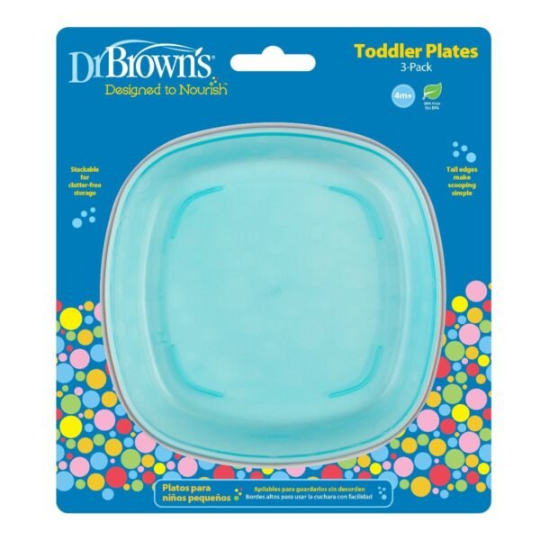 Dr. Browns – Toddler Plates, 3-Pack