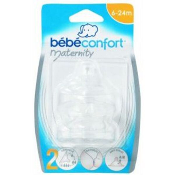 Bebe Confort – Silicone Maternity Wide-Base Teats