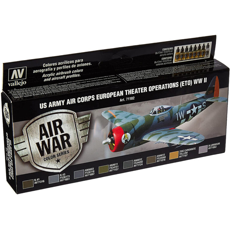 Vallejo - 71182 Model Air US Army Air Corps European Theater - Acrylic Paint Set