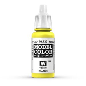 Vallejo – 70.730 Model Color Paint 17ml – Yellow Fluorescent