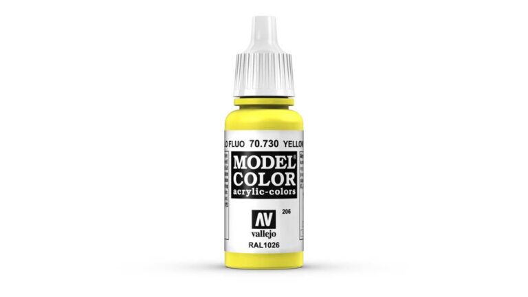 Vallejo - 70.730 Model Color Paint 17ml - Yellow Fluorescent