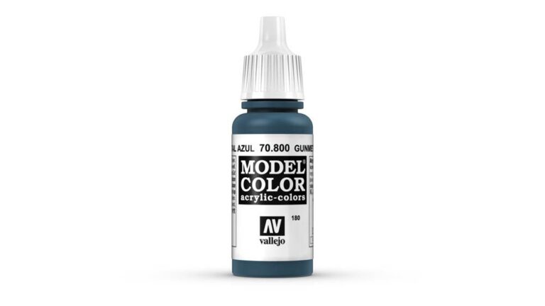 Vallejo - 70.800 Model Color Paint 17ml - Gunmetal Blue