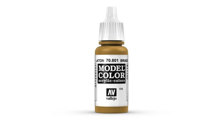 Vallejo - 70.801 Model Color Paint 17ml - Brass