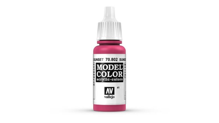 Vallejo - 70.802 Model Color Paint 17ml - Sunset Red