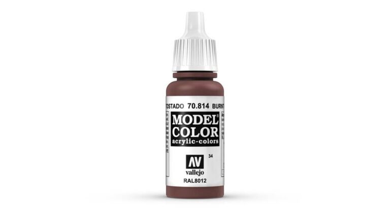 Vallejo - 70.814 Model Color Paint 17ml - Burnt Red