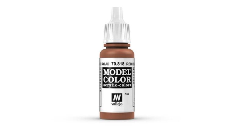 Vallejo - 70.818 Model Color Paint 17ml - Red Leather