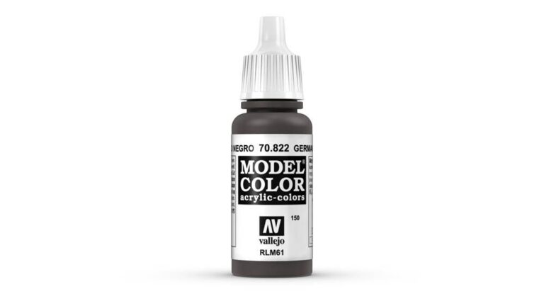 Vallejo Color Paint 17ml - German Camouflage Black Brown
