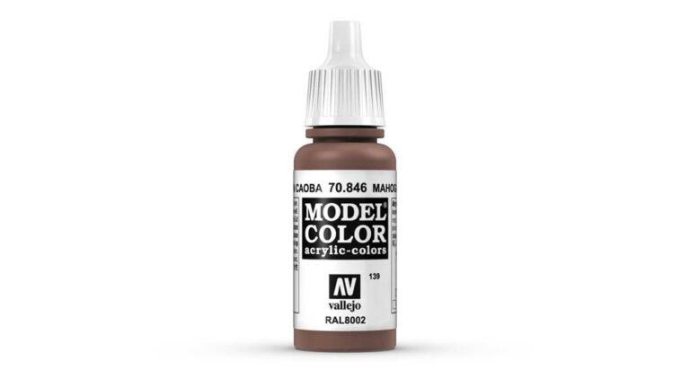 Vallejo - 70.846 Model Color Paint 17ml - Mahogany Brown