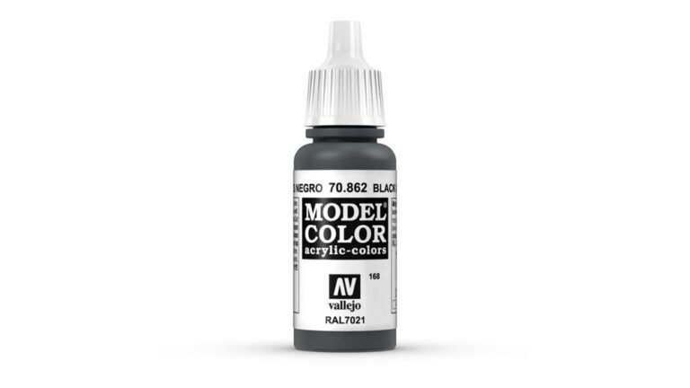 Vallejo - 70.862 Model Color Paint 17ml - Black Grey