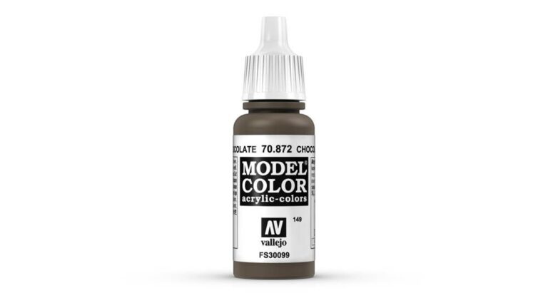 Vallejo - 70.872 Model Color Paint 17ml - Chocolate Brown
