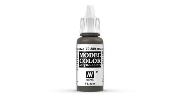 Vallejo – 70.889 Model Color Paint 17ml – US Olive Brown