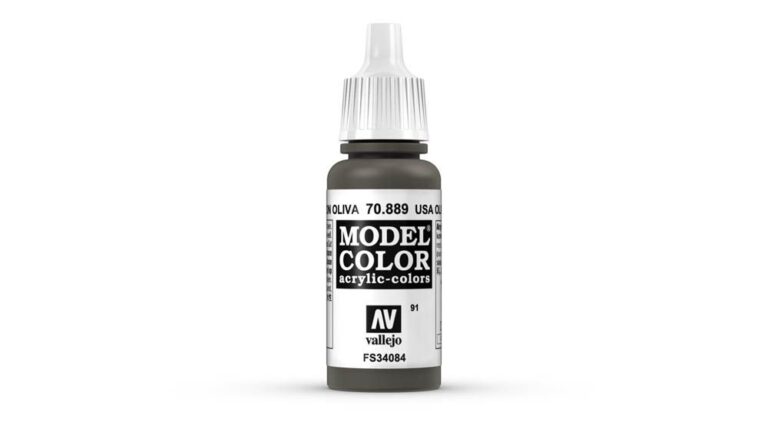 Vallejo - 70.889 Model Color Paint 17ml - US Olive Brown