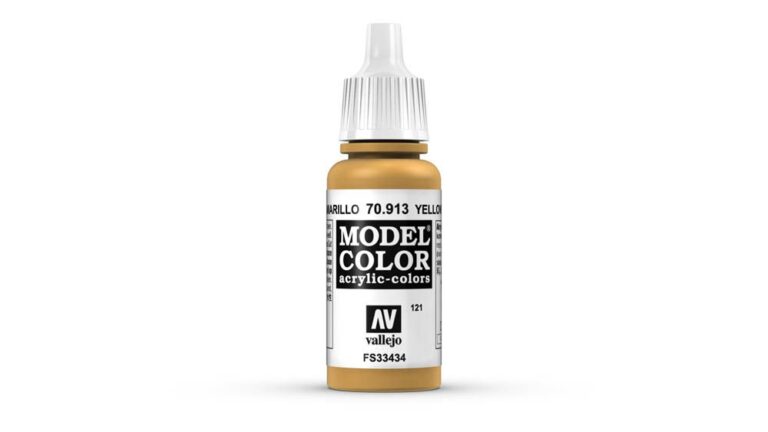Vallejo - 70.913 Model Color Paint 17ml - Yellow Ochre