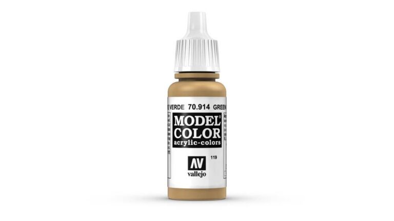 Vallejo - 70.914 Model Color Paint 17ml - Green Ochre