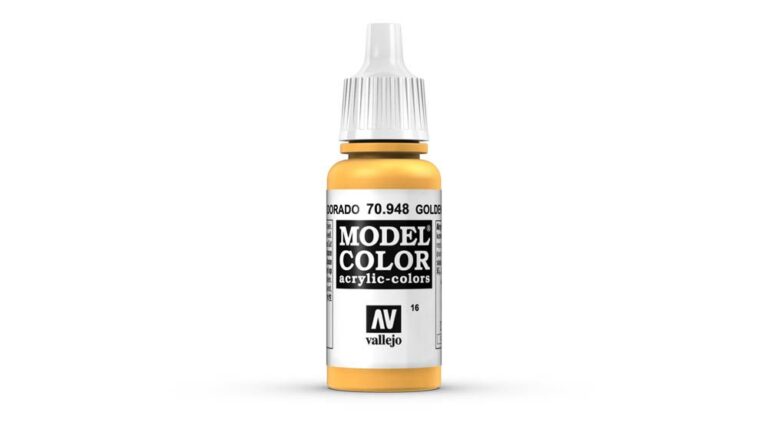 Vallejo - 70.948 Model Color Paint 17ml - Golden Yellow