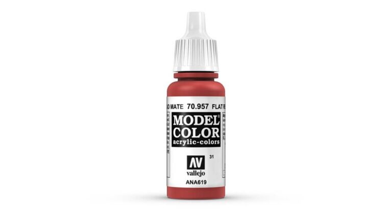 Vallejo - 70.957 Model Color Paint 17ml - Flat Red