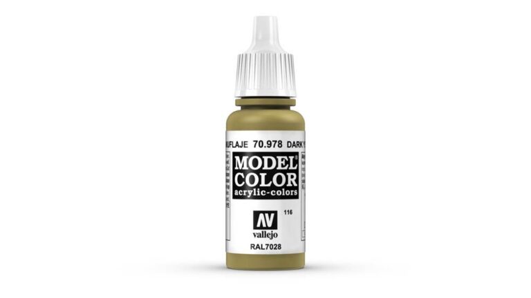 Vallejo - 70.978 Model Color Paint 17ml - Dark Yellow
