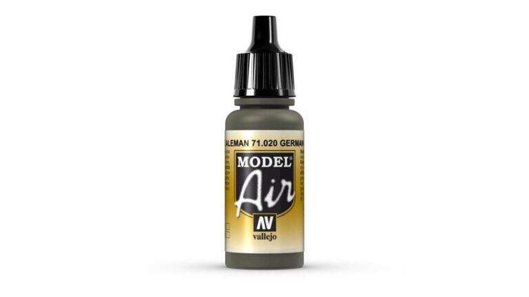 Vallejo - 71.020 Model Air Acrylic Paint 17ml - Green Brown