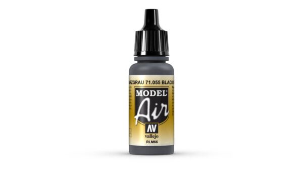 Vallejo – 71.055 Model Air Paint 17ml – Black Grey RLM66