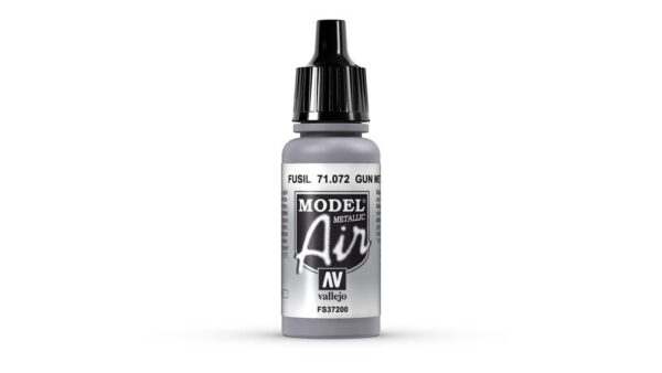 Vallejo-71-072-Model-Air-Paint-17ml-Metallic-Gun-Metal