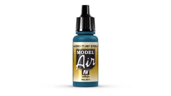 Vallejo – 71.087 Model Air Paint 17ml – Steel Blue