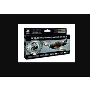 Vallejo-71146-Air-War-Color-Series-Raf-Colors-Seac-Air-Command-South-East-Asia-1942-1945-8-pc-Set
