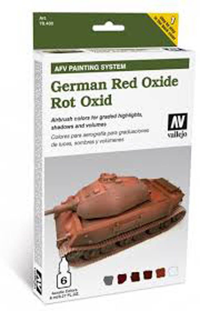 Vallejo - 78411 AFV Painting System 6x8ml - German Red Oxide