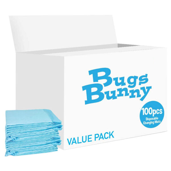 Bugs Bunny Disposable Changing Mats Value Pack – 100 Piece