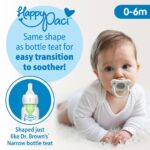 Dr. Browns – Happypaci Silicone One-Piece Soother – Pink and Green (Pack of 2)