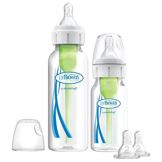 Dr. Browns - Pp Narrow Options And Sampler Kit 1 X 120 Ml And 1 X 250 Ml Bottles 2 X L 2 Nipples 1 X Cleaning Brush