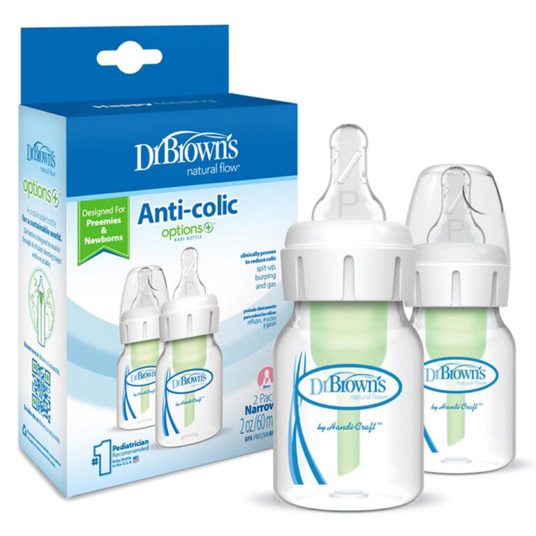 Dr. Browns - Natural Flow Baby Bottle 2oz with 2pk Preemie Nipples