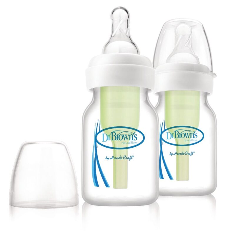 Dr. Browns - Natural Flow Baby Bottle 2oz with 2pk Preemie Nipples