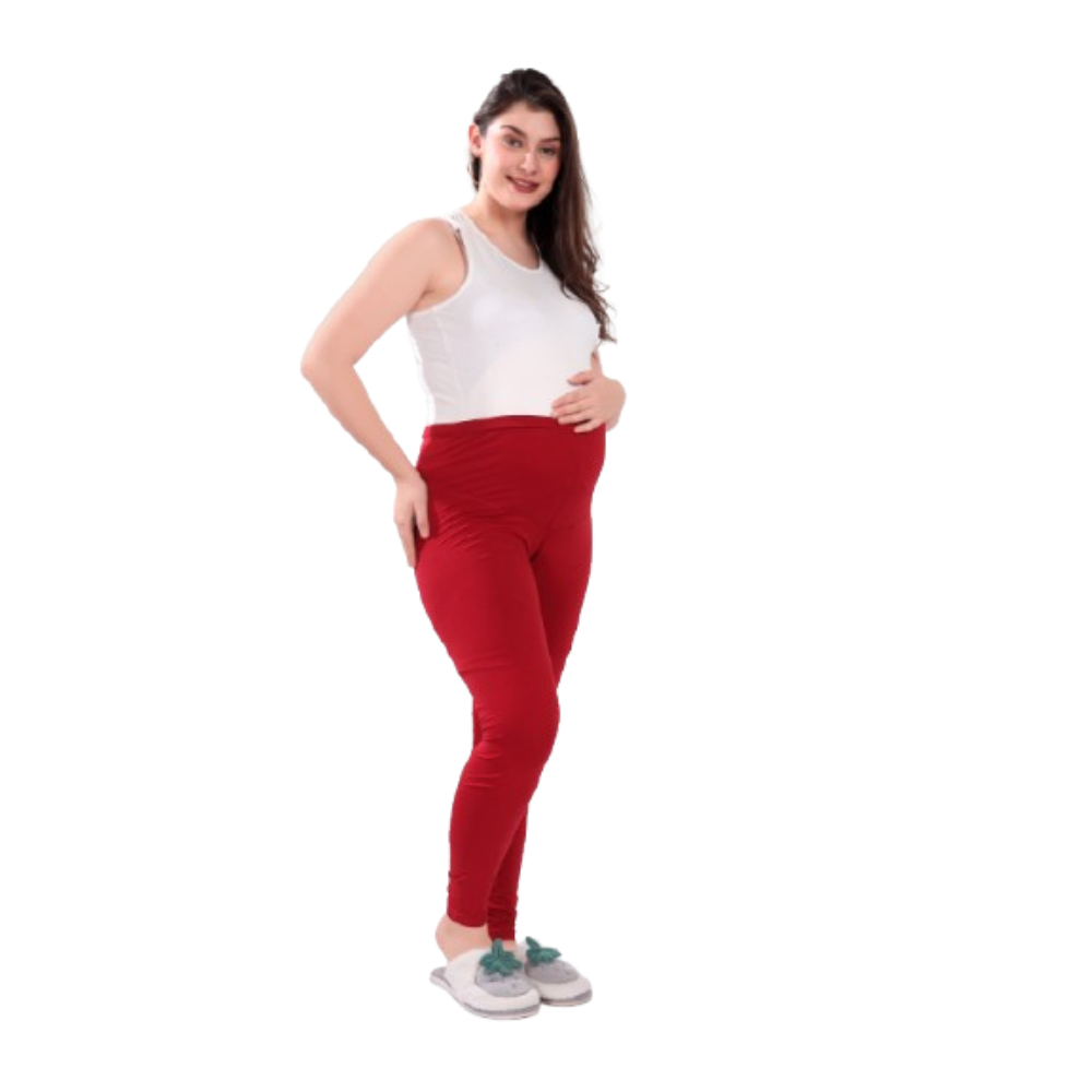 Tummy - Maternity Activewear Leggings - Red_M