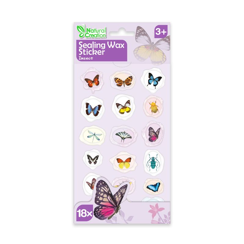 Avenir - Sealing Wax Stickers 10 pack -  Insect  Multicolour
