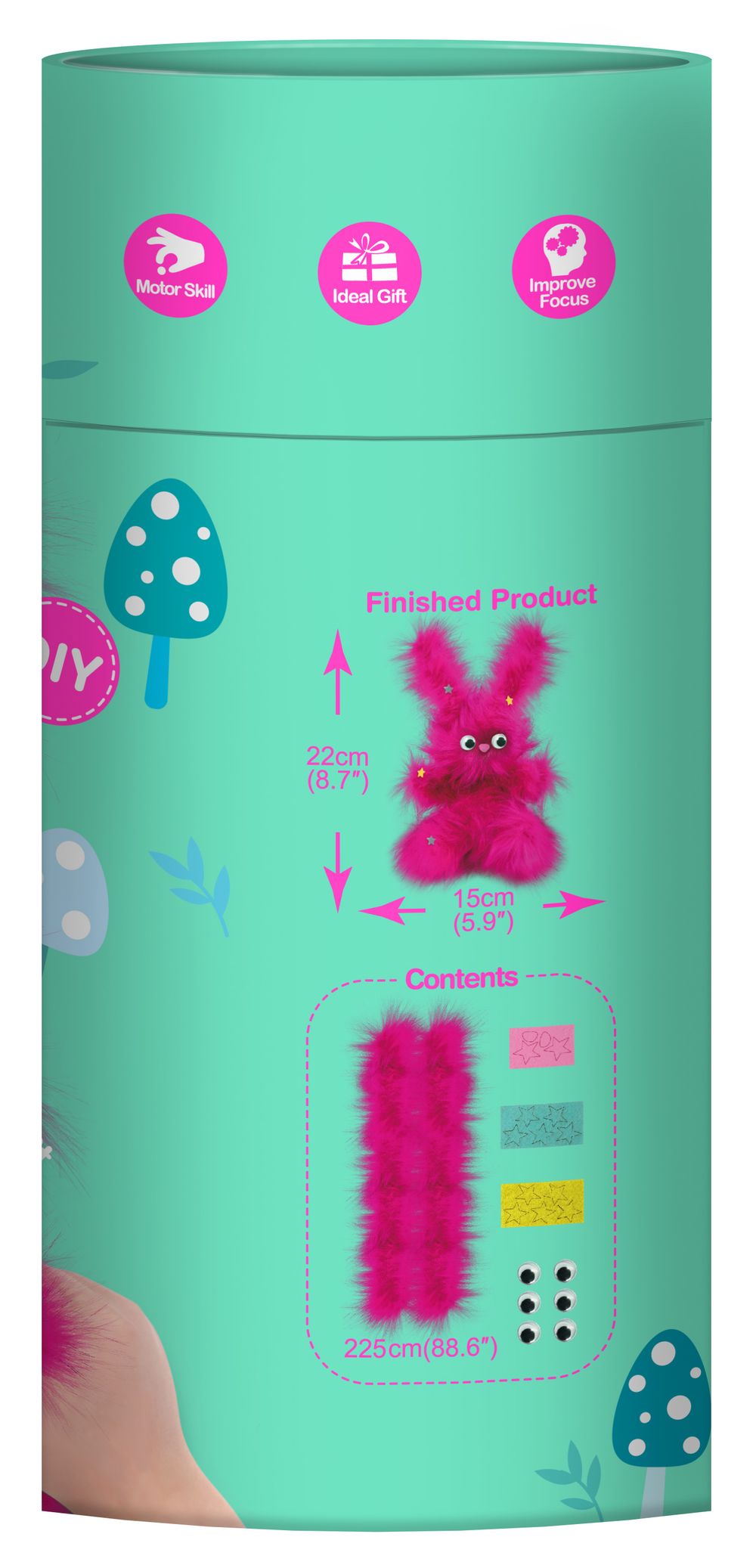 Avenir - Crazy Fuzzy Bouncing Bunny Craft Kit – Fun Hands-On DIY Project for Kids