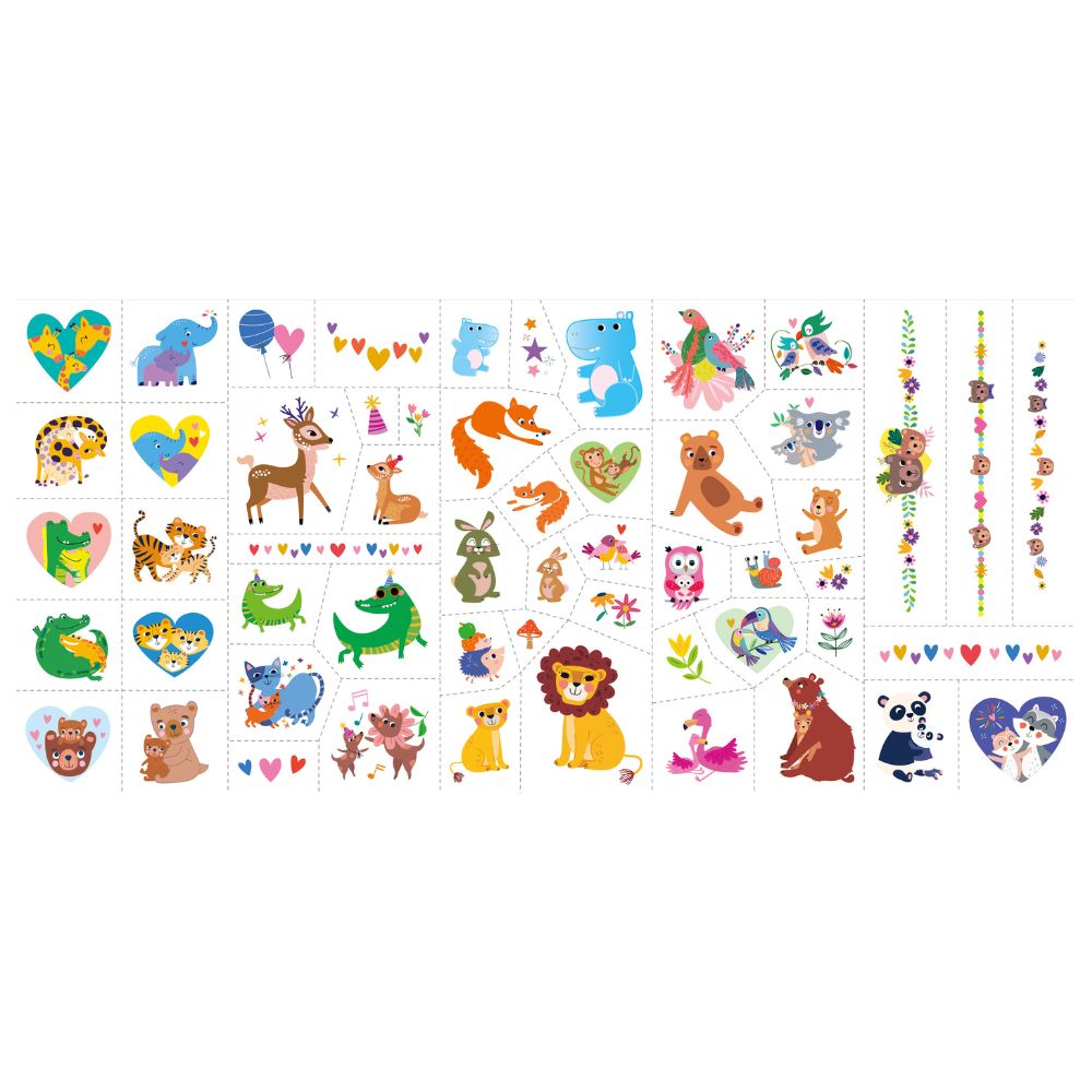 Avenir – Face Stickers and Tattoos – Animal Multicolour
