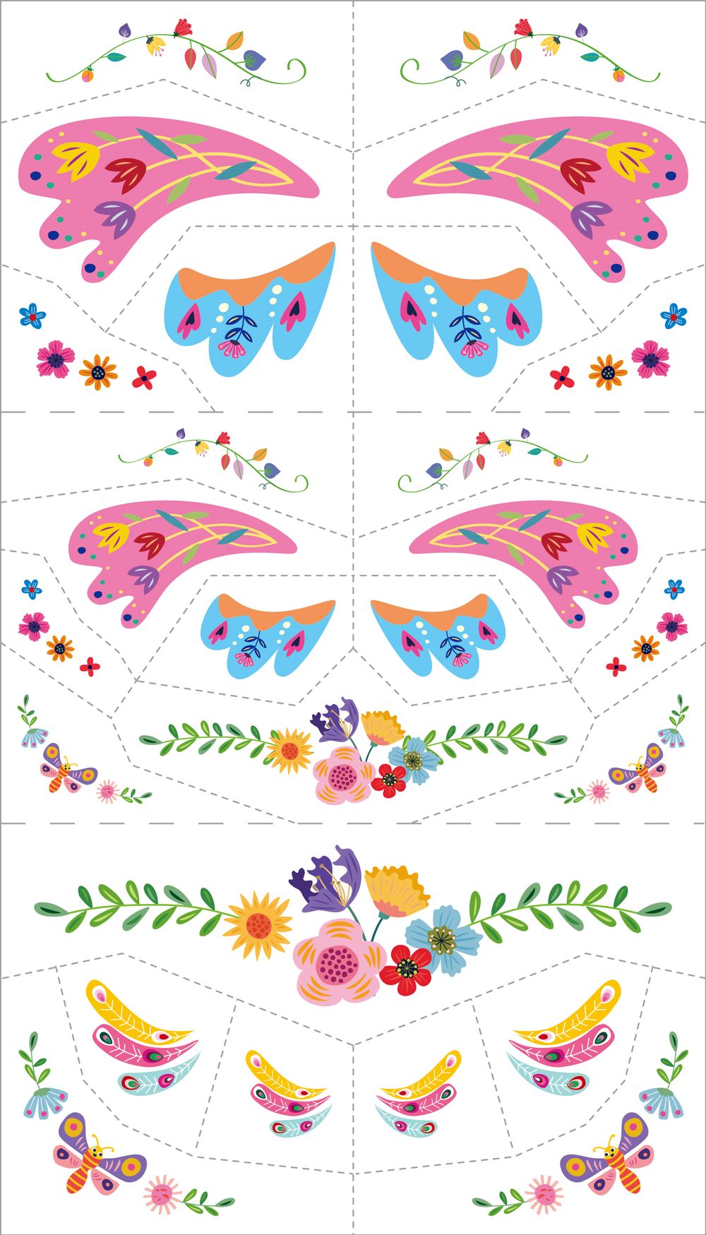 Avenir - Fancy Me Face Stickers & Tattoos for Kids – Fantasy Garden World