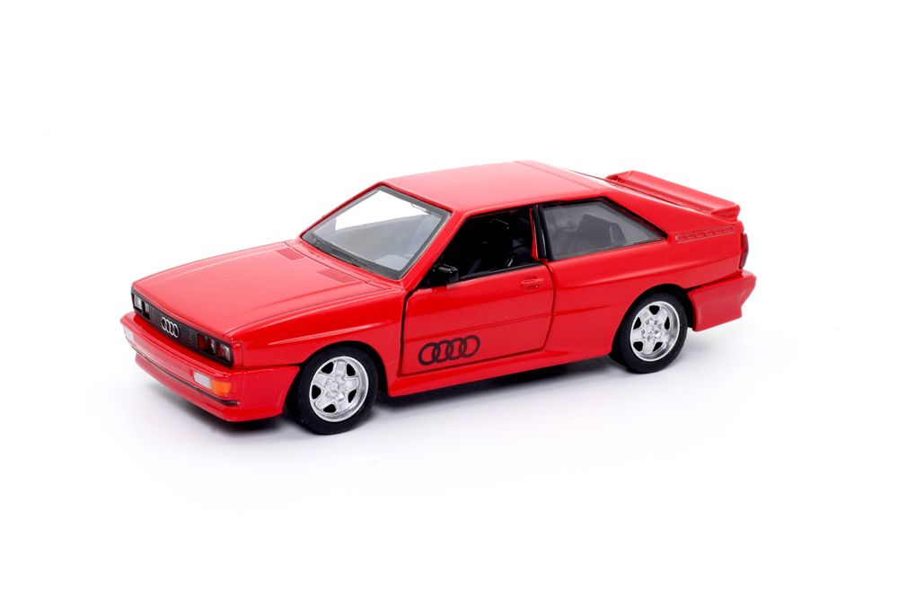 D-Power - 1:36 Diecast Audi Quattro Coupe (1980–1991), Assorted Colors Red / Grey