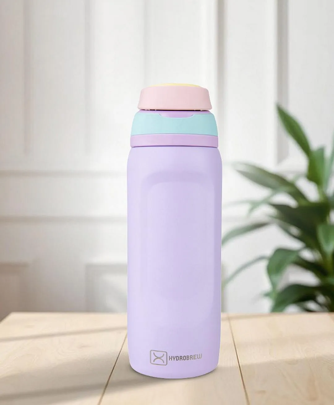 Hydrobrew – Smart Serve Bento Lunch Box 1100ml w/ Sip Switch Stainless Steel Water Bottle 1000ml – Lilac Blush