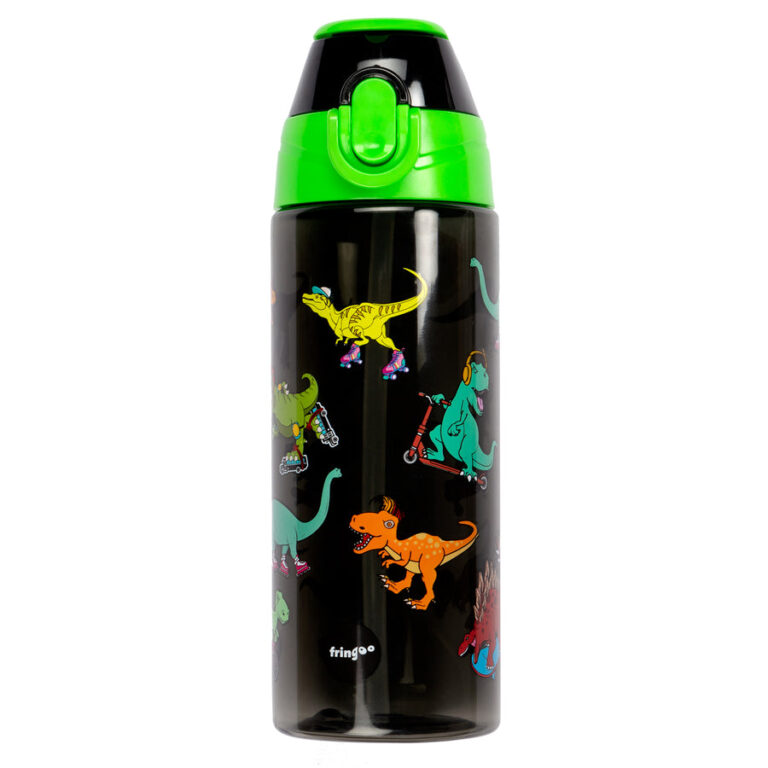 Fringoo - Leakproof Water Bottle - Dinosaurs Skaters ( BEST SELLER )