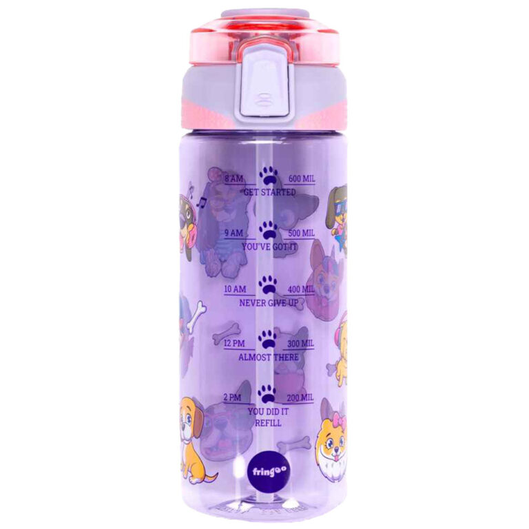 Locked Straw Bottle - Fancy Dogs 