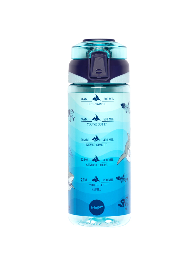 Fringoo - Locked Straw Bottle - Shark World 