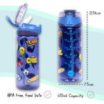 Fringoo – Locked Straw Bottle – Navy Doodles