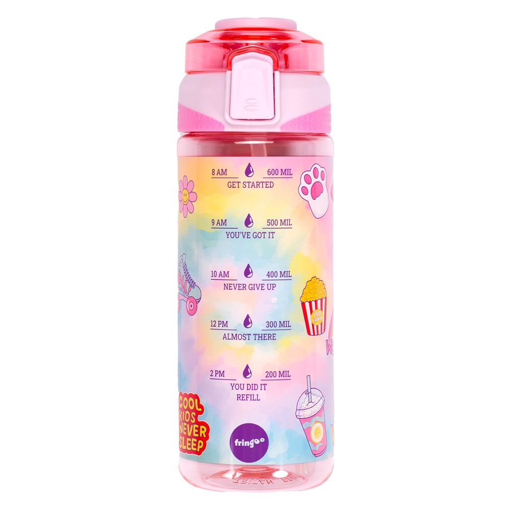 Fringoo - Locked Straw Bottle - Tie Dye 
