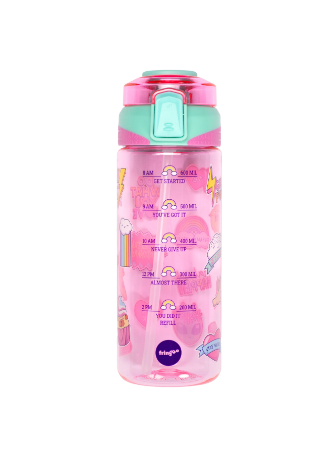 Fringoo - Locked Straw Bottle - Girls World