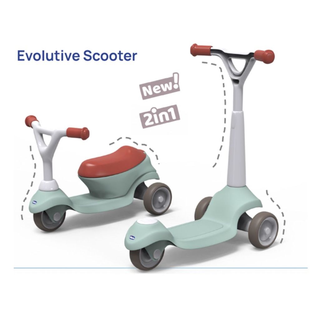 Chicco – 2in1 Evolutive Scooter 1-4y, Multicolor