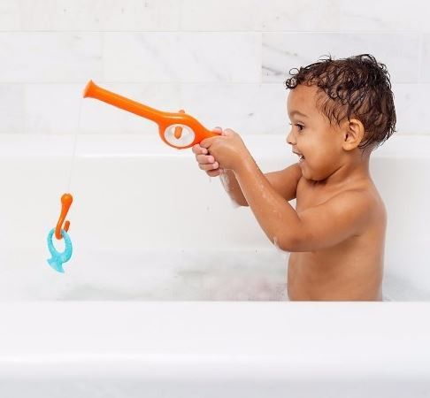 Boon Cast, Fishing Pole Bath Toy, 18+ Months