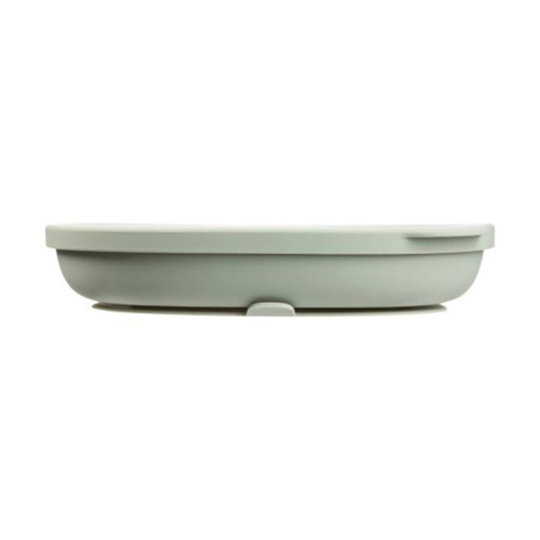 B. Box Silicone Plate With Lid - Sage
