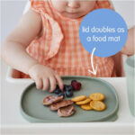 B. Box Silicone Plate With Lid – Sage